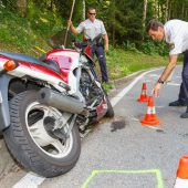 Sturz mit dem Bike