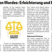 Strafe im Frastanzer Mordfall bleibt bei lebenslang