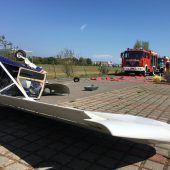 Überschlag am Flugplatz