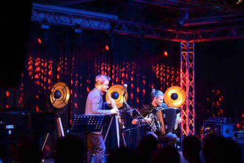 Emile Parisien und Vincent Peirani begeisterten auf der Jazzbühne in der Postgarage Lech.  VN/CD