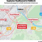 Keine Parteistellung für Liechtensteiner Tunnelgegner