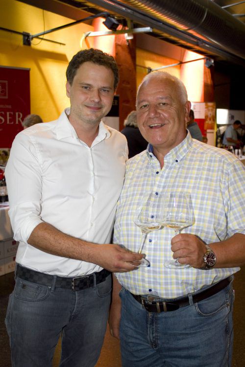 Gastgeber Christian Steurer (l.) und Johannes Amann.