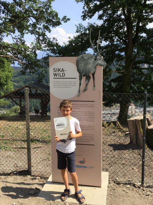 Marius Möschel benannte sein Patentier „Angela“ nach seiner Mutter.  Wildpark
