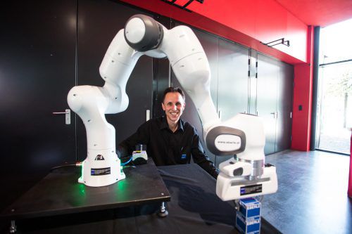 Roboter auf der Herbstmesse: Technik-Interessierte kommen auf ihre Kosten. VN/Steurer, Stadtarchiv Dornbirn