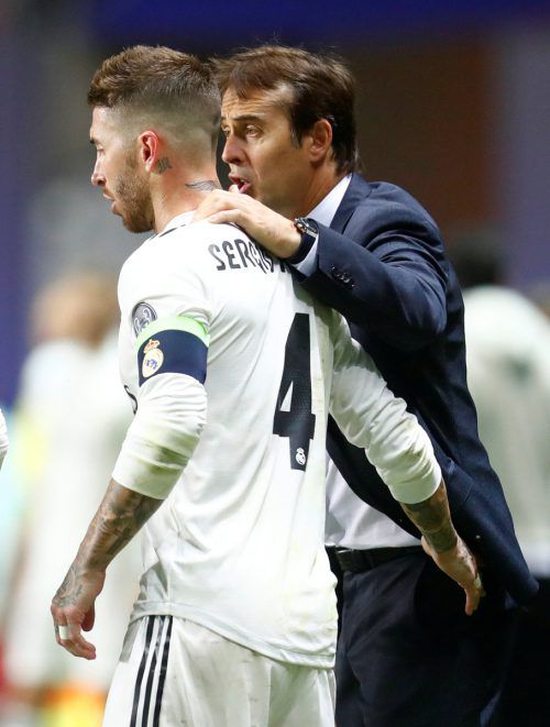 Sergio Ramos und Julen Lopetegui wollen zeigen, dass es auch ohne CR7 geht. Reuters