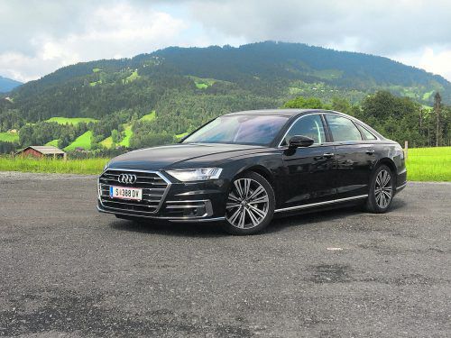 Stattliches Flaggschiff aus Ingolstadt: Der neue Audi A8 mit effizientem Dieselantrieb setzt die Latte im Segment hoch. vn/Gasser