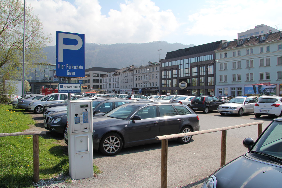 Der Parkplatz Seestadt in der Landeshauptstadt Bregenz. vn