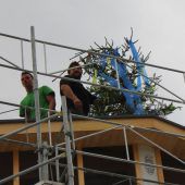 Firstbaum für Wohnbauprojekt