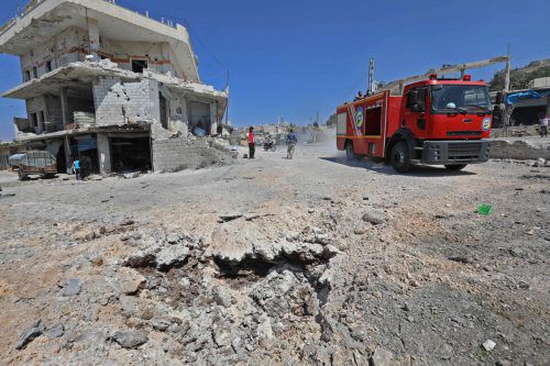 Bomben haben die Rebellenhochburg Idlib längst in ein Trümmerfeld verwandelt. afp