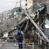 In Japan wütet „Jebi“, der stärkste Taifun seit 25 Jahren