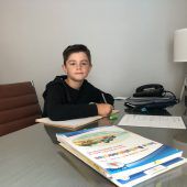 Die Schule kommt auch in Los Angeles nicht zu kurz