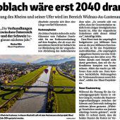 Rhesi nur geringer Hochwasserschutz