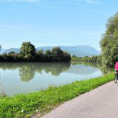 Immer an der Drau entlang radeln