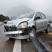 Aquaplaning auf der Autobahn