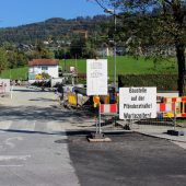 Straßensperre auf der Pfänderstraße