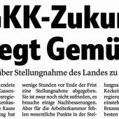 VGKK – Mehr Sachlichkeit bitte