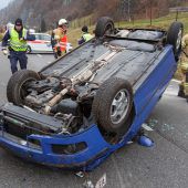 Geschleudert und überschlagen