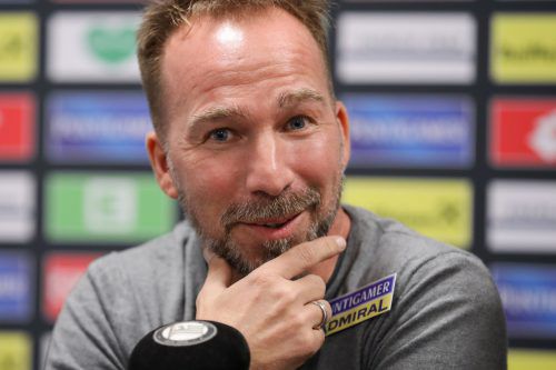 Roman Mählich hat schon einmal eine Botschaft an Altach gesandt. gepa