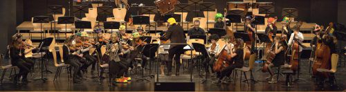 Die Rheintalische Musikschule spielt zum Fasching auf.  Gemeinde