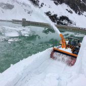 Vom Schnee befreit