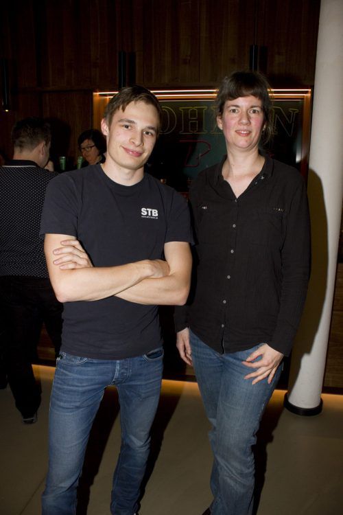 Patrik Graf (STB) und Anja Ellensohn (Julius Blum).