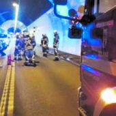 Im Dalaaser Tunnel krachte es gleich zweimal