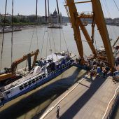 Schiffswrack wurde aus Donau geborgen