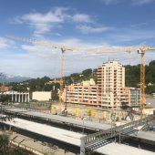 In Feldkircher Bahnhof-Baugrube wird jetzt betoniert