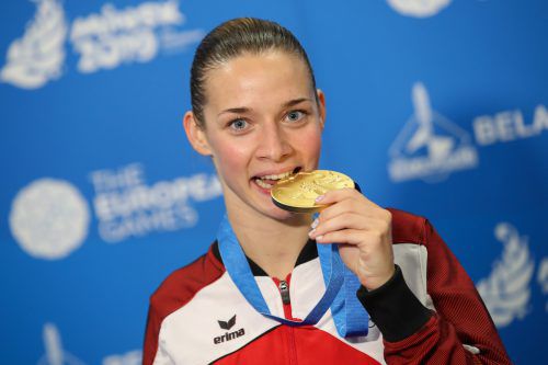 2019 holte Bettina Plank Gold bei den Europaspielen in Minsk. GEPA