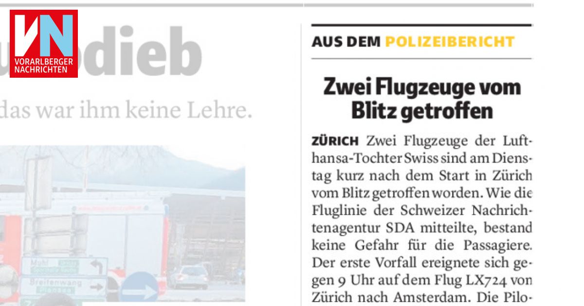 aus dem polizeibericht - Vorarlberger Nachrichten | VN.AT