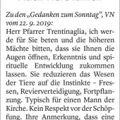 Tiere haben das Paradies nie verlassen