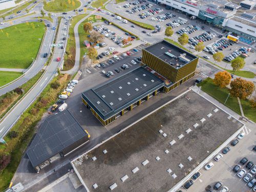 Neue Landeszentrale des ÖAMTC zwischen Messepark und A 14.  VN/Steurer