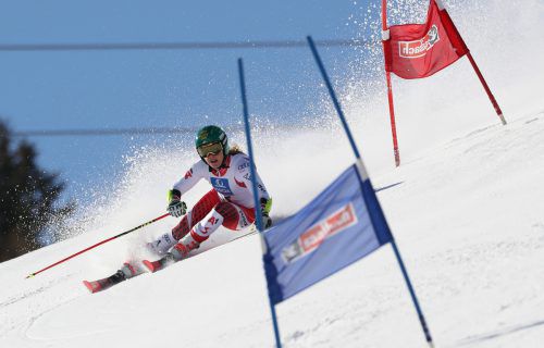 Zumindest trainingsmäßig kann Vorarlbergs Sportlerin des Jahres 2018, Katharina Liensberger, derzeit wieder Vollgas geben.  gepa