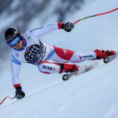 Mauro Caviezel mit derersten Bestzeit am Lauberhorn