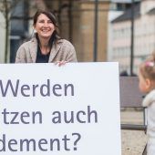 Überzeugt, dass die Menschen in der Lage sind, umzudenken