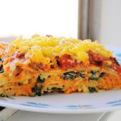 Rezept. Süßkartoffel-Lasagne