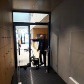 Brandschutztür als Hindernis