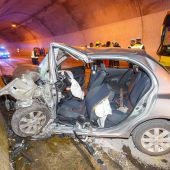 Folgenschwerer Crash im Tunnel