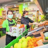 Maskenpflicht im Supermarkt