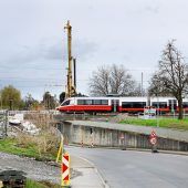 Bahnbaustellen Hard wurden reduziert