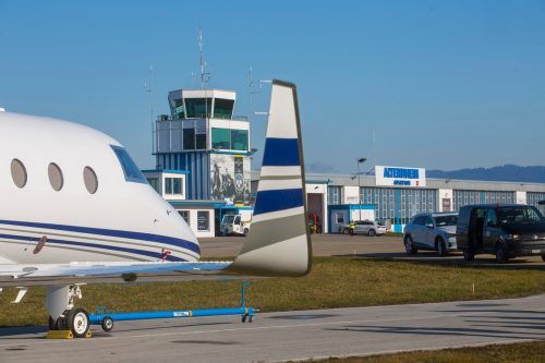 Auch der Flughafen St. Gallen-Altenrhein musste den Betrieb am 18. März erheblich einschränken.