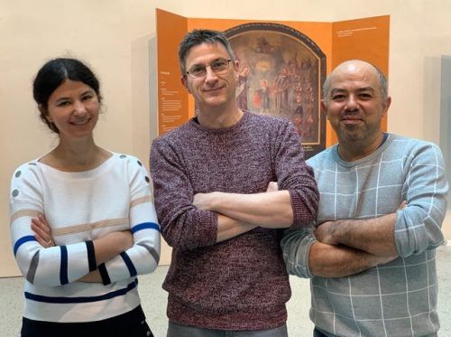 Ausschussgremium mit Gaëlle Shrot, Martin Stock und Fatih Özçelik. verein