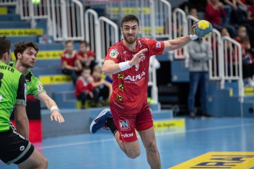 Boris Zivkovic spielte sich mit seinen Leistungen beim HC Hard und auch im Nationalteam in das spusu-Liga-Team der Saison.  gepa