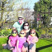 Viele bunte Masken im Corona-Alltag