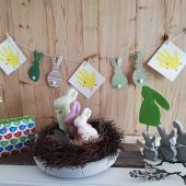 Familiärer Bastelmarathon für Ostern
