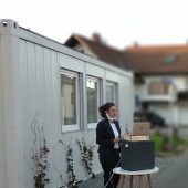 Gegenverkehr im Container