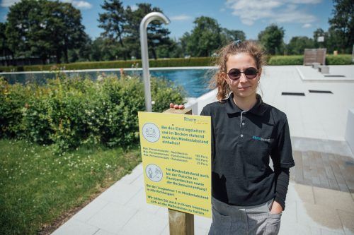 Doppelte Premiere: Hannah Sommeregger (22) ist neu im Rheinauen-Team.
