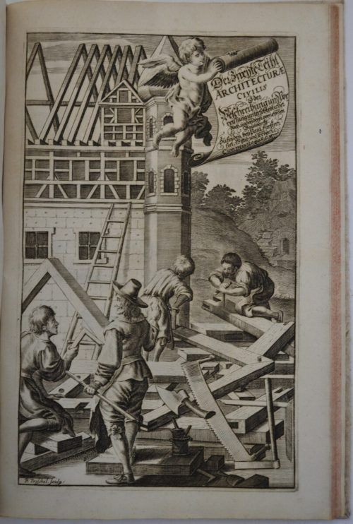 Ein Blatt aus der Architectura civilis.  Vorarlberger Privatsammlung, Foto: Leissing