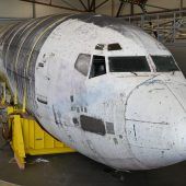 Die Landshut landet in der Flugzeugwerft
