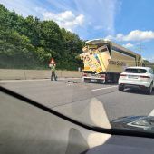 Lkw kracht in Lkw